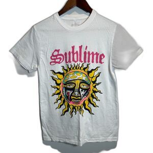 Sublime Graphic Shirt Women's Size Medium Goth Grunge Sun Skeleton